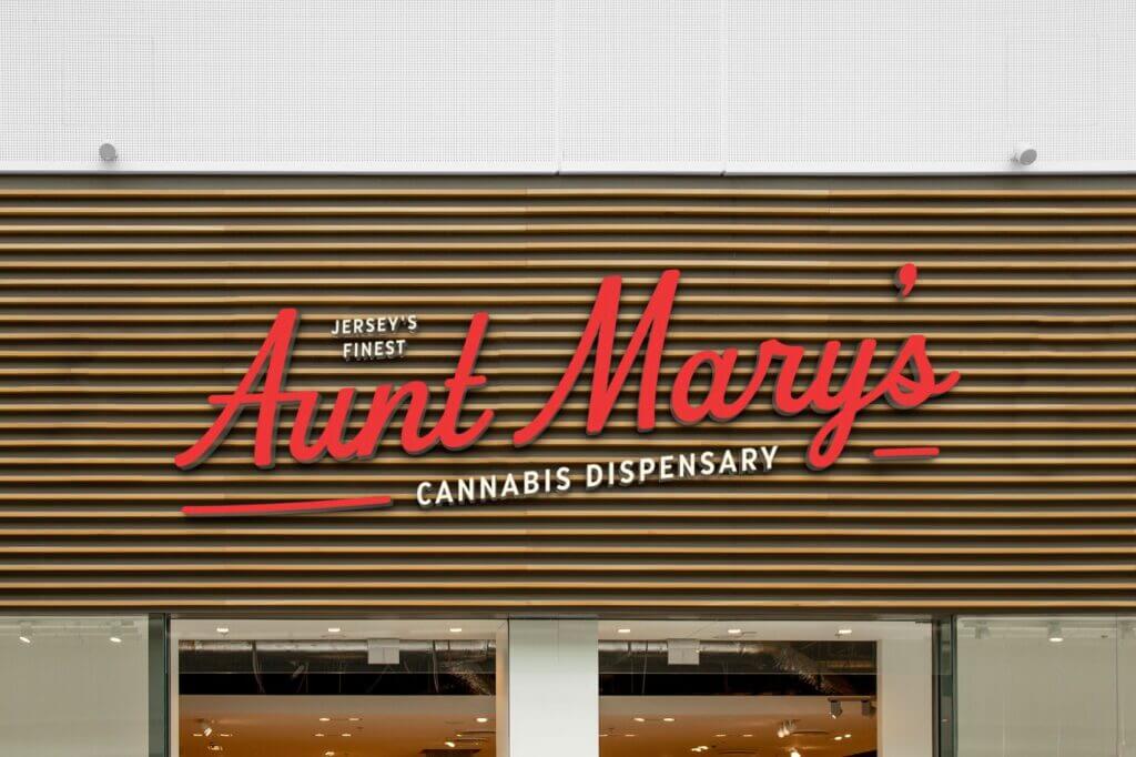 Aunt Mary's Cannabis Dispensary Sign